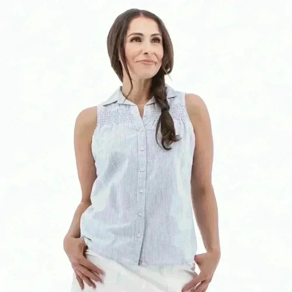 Old Ranch Brands Saguaro Tank Top 23 White Size M